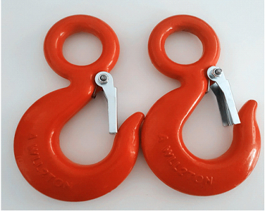 Hook-320AC Eye hoist hook na may trangka