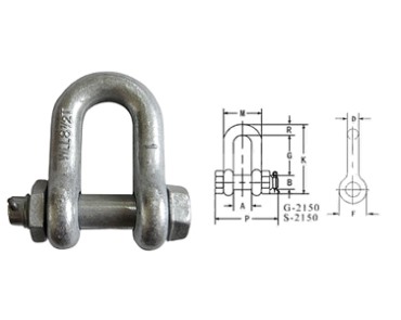 Shackle-G2150 US BOLT TYPE CHAIN SHACKLE